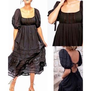 Free People Let’s Be Friends Midi Dress - Large